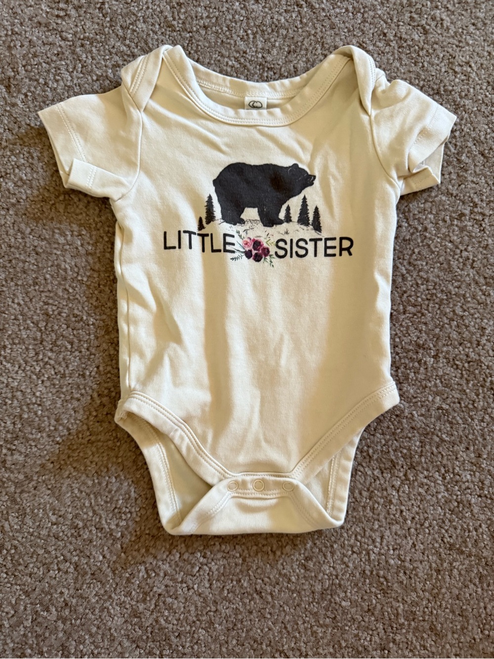 Colored Organics Bodysuit - Little Sister Bear